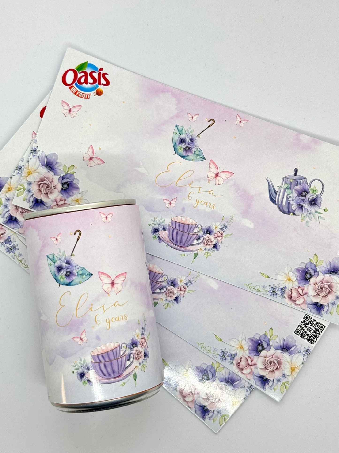 Contours mini canette de soda x4